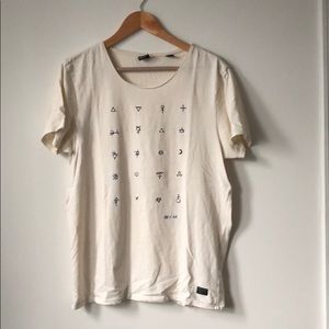 Scotch & Soda Embroidered Alchemy Symbols Tee